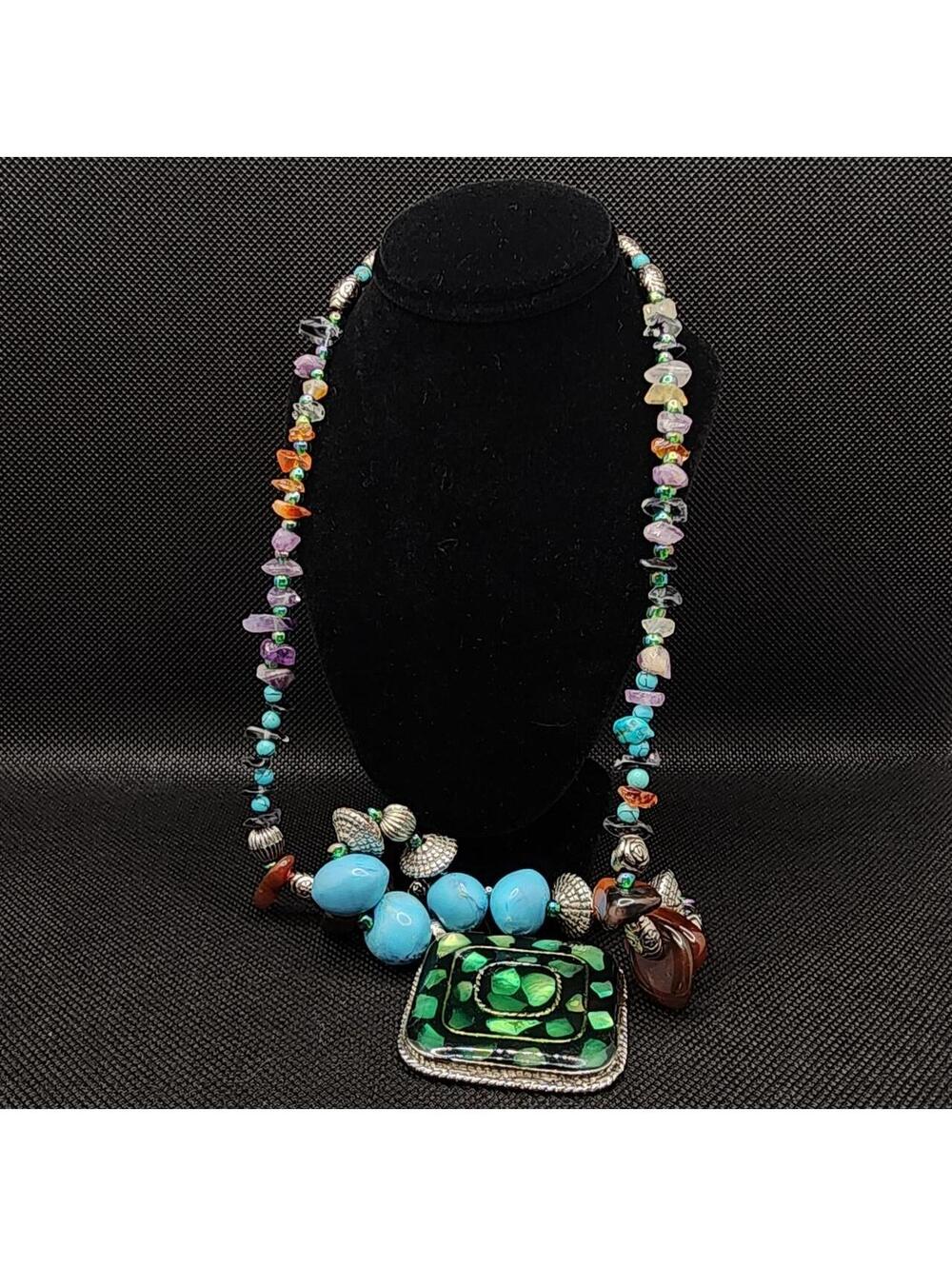 Vintage American Women's Green and Multi Jewellery